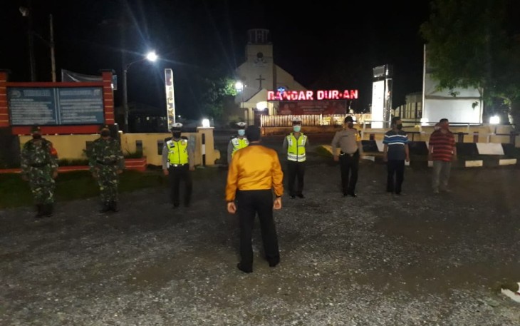 Personel Koramil 05/BD Laksanakan Patroli Gabungan Bersama Personel Polsek Aek Natas