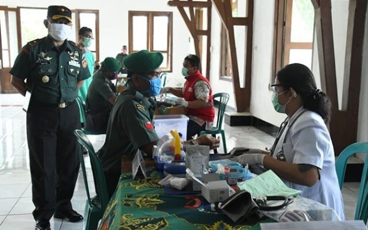 Korem 074/Warastratama menggelar Bakti Sosial Donor Darah.