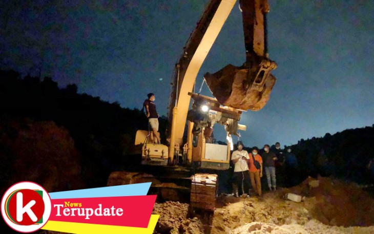 Excavator yang berhasil diamankan Ditpam BP Batam dan Reskrim Polresta Barelang