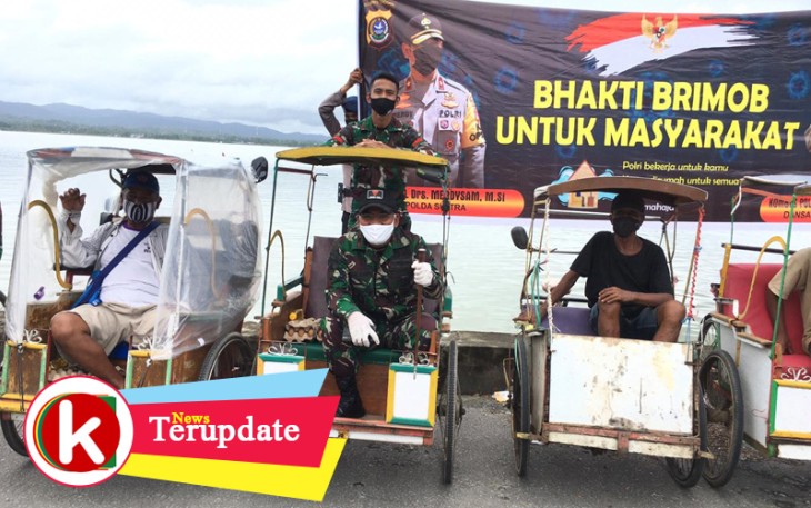 Sinergitas TNI-Polri Bantu Masyarakat di Tengah Pandemi Covid-19