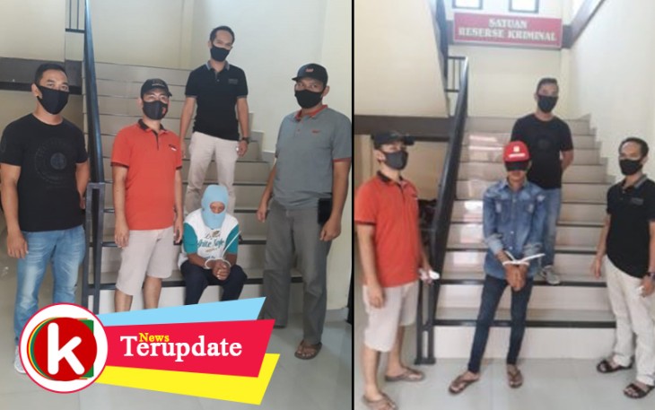 Kedua tersangka pasca diamankan 