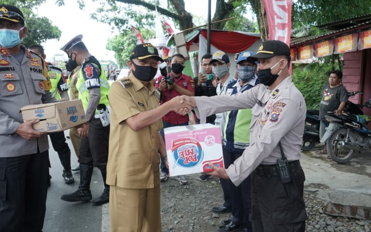 Bupati dan Kapolres Asahan Serta Rombongan Cek Pelaksanaan OPS Ketupat Toba 2020 
