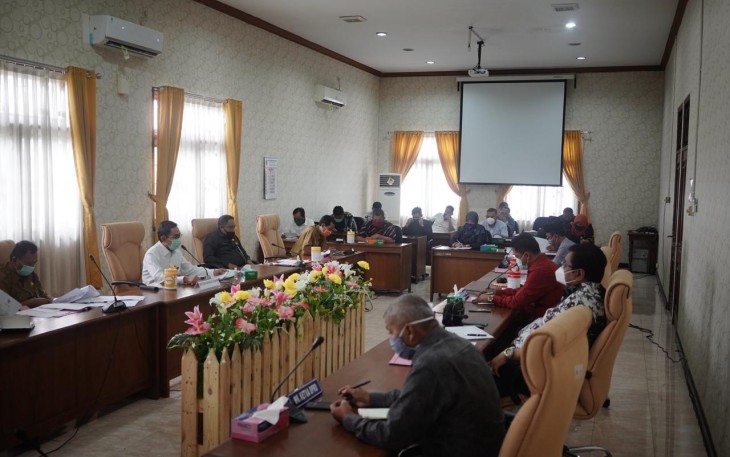 Rapat kordinasi dalam rangka penanganan covid-19