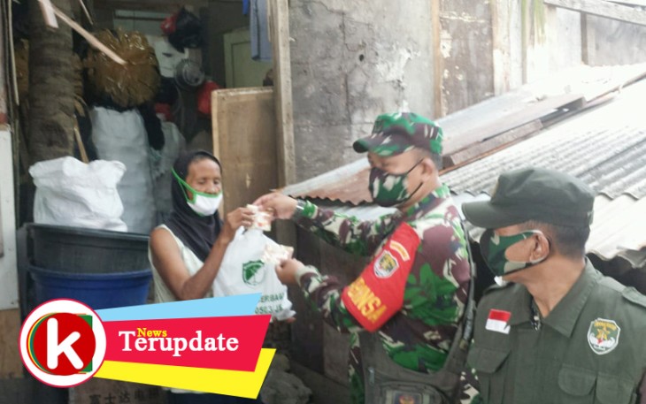 Dapur Umum TNI-Polri Kodim 0503/JB Tetap Distribusikan Makanan Siap Saji ke Warga Kelurahan Kebon Jeruk