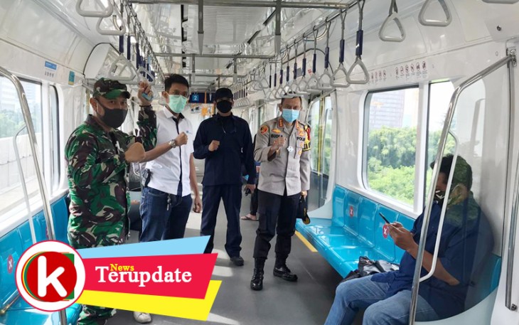 Dandim 0504/Jakarta Selatan Pantau PSBB di Stasiun MRT Lebak Bulus-Blok M