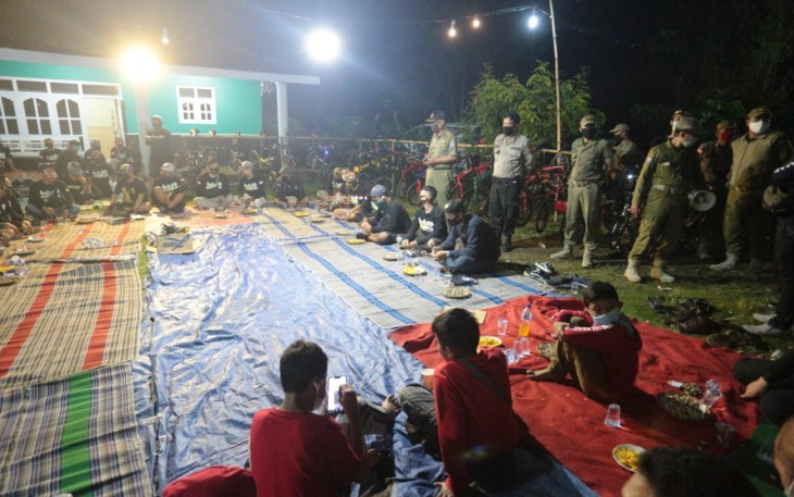 Halal Bihalal Komunitas Pesepeda Dibubarkan Satpol PP
