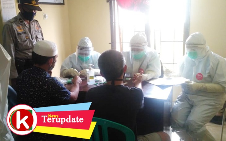 Polres Pesawaran Rapid Test Personel dan Tahanan 