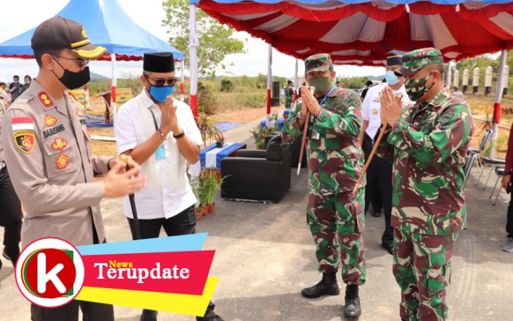 Dandim 0315/Bintan Ikut Letakkan Batu Pertama Pembangunan Kantor Kejari Bintan