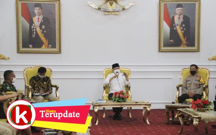 Gubernur Bengkulu Rohidin Mersyah pimpin Rapat Lanjutan Pembahasan Pengamanan dan Penegakan Protokol Kesehatan Dalam Rangka Menyambut Hari Raya Idul Fitri 1441 H/ 2020 M Provinsi Bengkulu