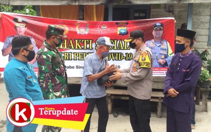 Polres Lingga Salurkan 1000 Paket Sembako