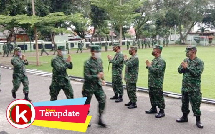Halal bi Halal Dandim Kendari dan Prajuritnya Versi Covid-19