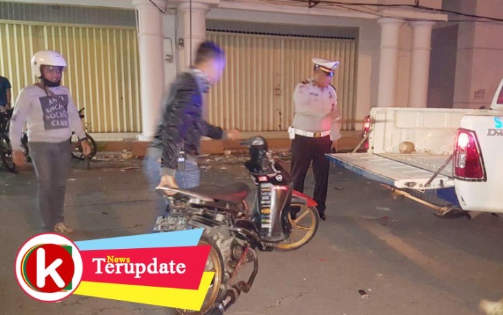 Tim Zebra Beduk 20 saat mengamankan sepeda motor yang digunakan balapan liar