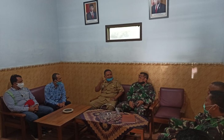 Dandim 0807/Tulungagung Sambangi Kantor Desa Ngepoh Lakukan Koordinasi