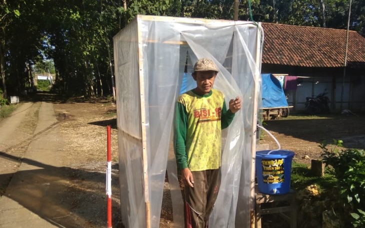 TNI dan Warga Selalu Patuhi Protap Kesehatan Sebelum Bekerja di Pra TMMD 108 