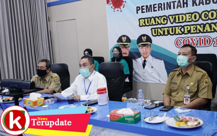 Bupati melaksanakan halal bihalal melalui vidkon bersama Dandim, Kapolres dan Management KSH Pati