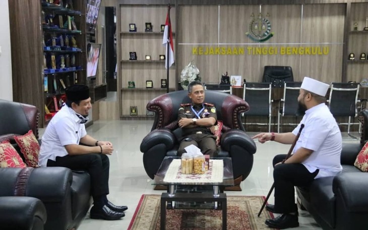 Wali Kota Bengkulu Helmi Hasan dan Wakil Wali Kota Bengkulu Dedy Wahyudi Kunjungi Kejati Bengkulu 