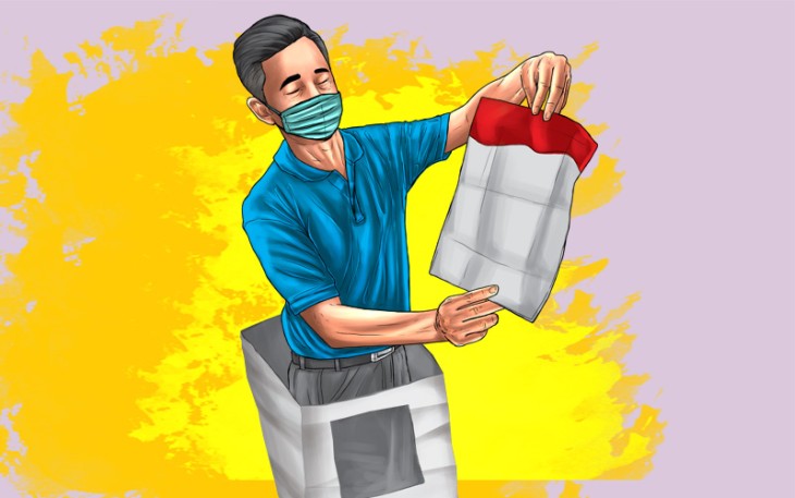ilustrasi pilkada di tengah pandemi
