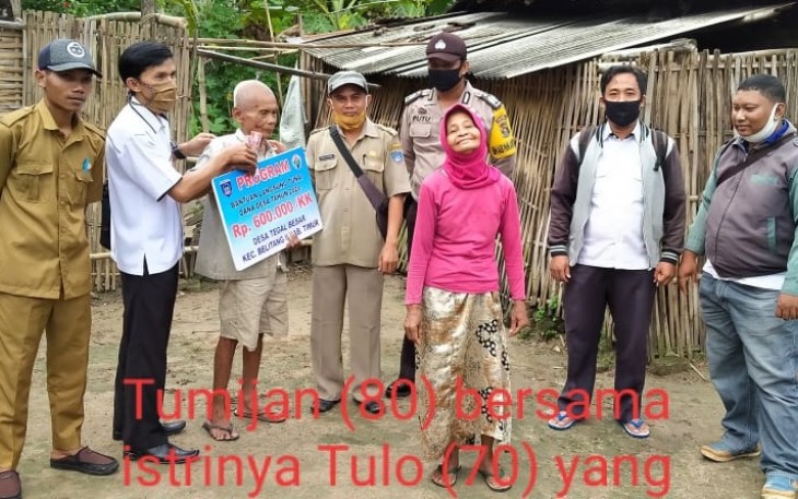 33 KK Warga Desa Tegal Besar OKU Timur Terima BLT