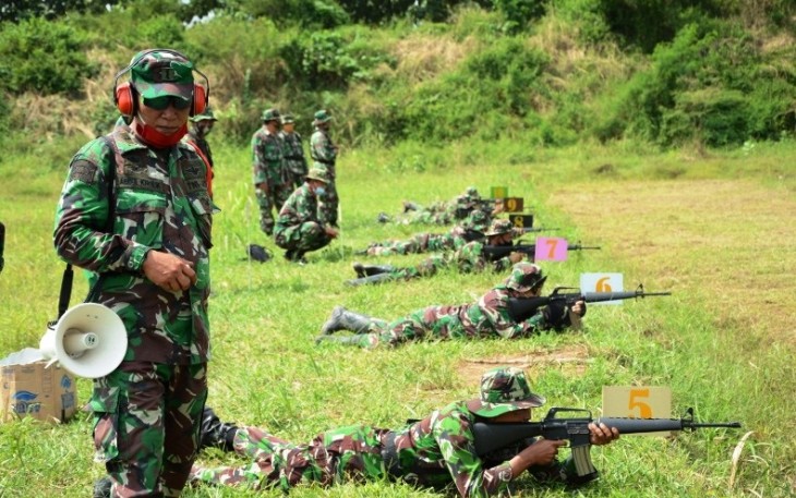 Protokol Kesehatan Covid-19 Tetap Diterapkan di Lapangan Tembak Brebes