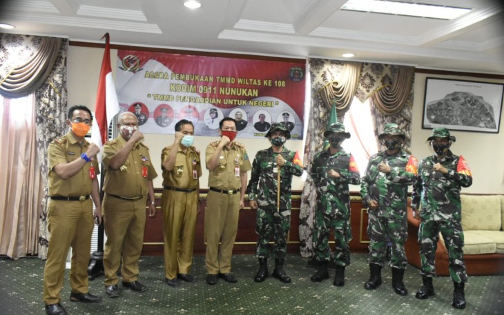 TMMD Wiltas Ke 108 Kodim 0911/Nunukan Resmi Dibuka, Ini Harapan Pemkab Nunukan