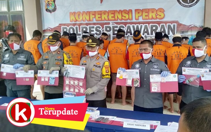 Konferensi Pers Polres Pesawaran