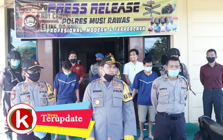 Polres Musi Rawas saat gelar press release