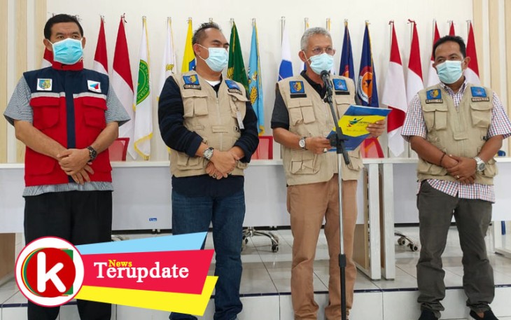 Jubir GTPP Batu Bara saat konferensi pers