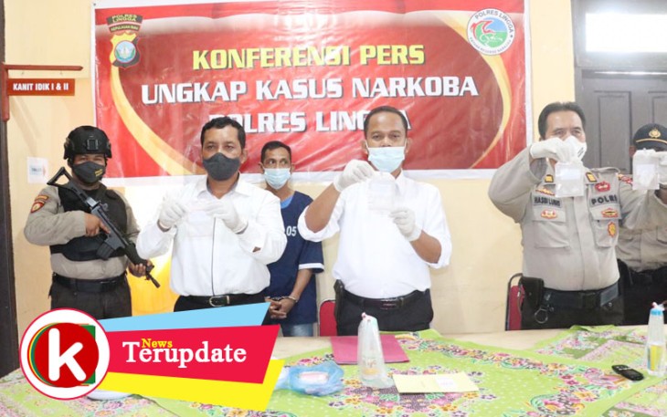 Polres Lingga Berhasil Bekuk 2 Pengedar Sabu