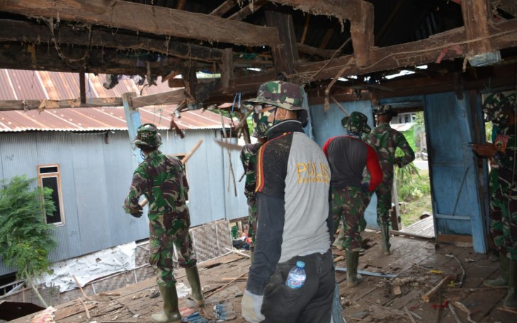 Bedah rumah Janda Satgas TMMD ke-108 Kodim Jeneponto mendapat apresiasi