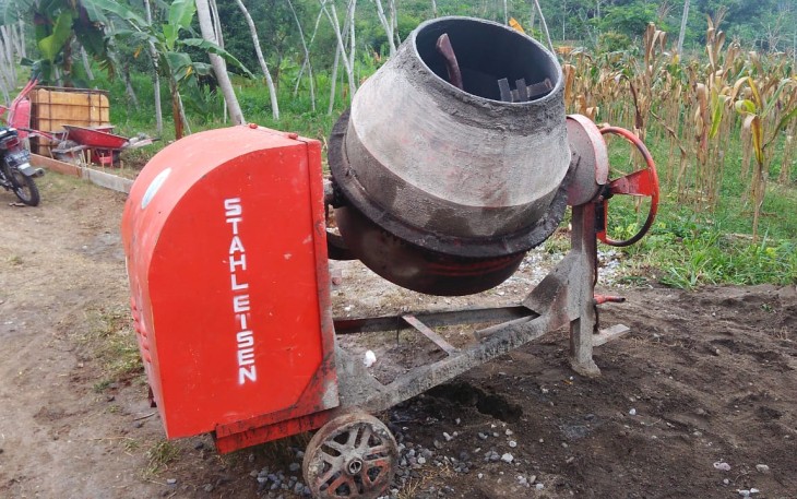 Mesin Molen Nampak Gagah di Lokasi Pengerjaan TMMD