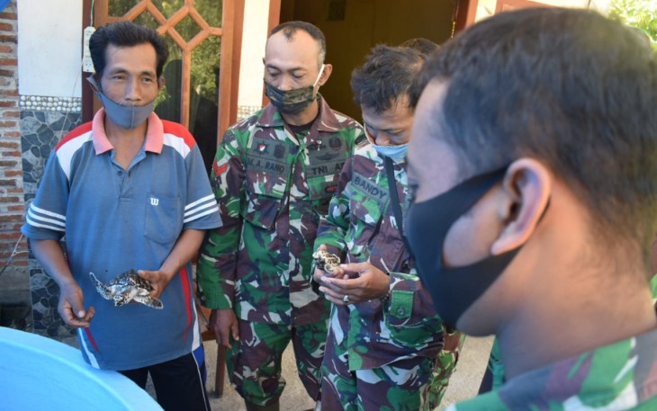 Haru dan Bangga Sumarli kepada Dansatgas TMMD Kodim 0807/Tulungagung