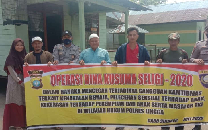 Satbinmas Polres Lingga Lakukan Penyuluhan