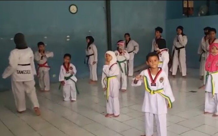 Baladhika Club Pamulang Gelar Latihan Perdana Serta Melantik Kenaikan Sabuk Atlet Taekwondo
