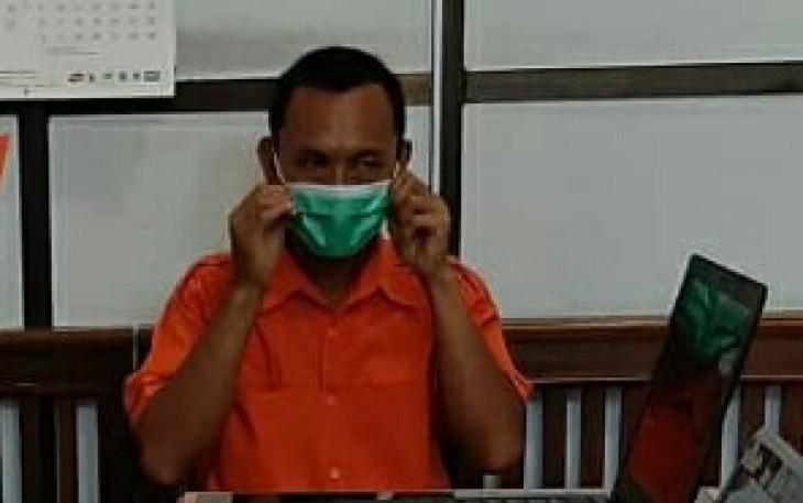 Oknum Pejabat Bank Swasta di Bengkulu saat diamankan
