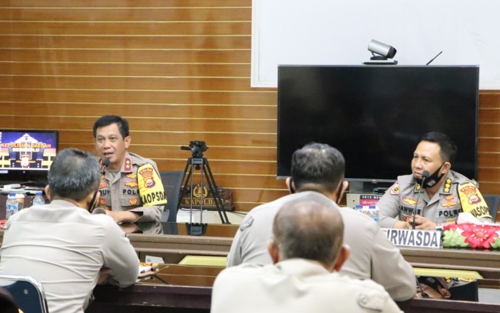 Kapolda Bengkulu Gelar Tatap Muka Bersama Satker Itwasda