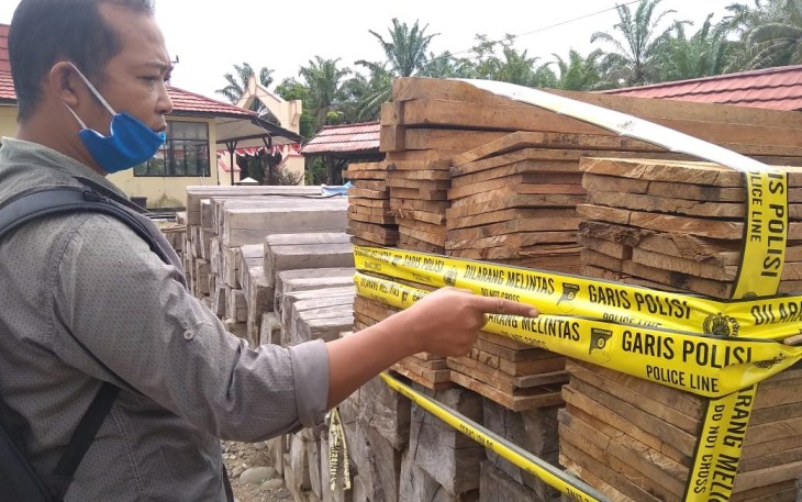 Kapolres Mukomuko Tegaskan Akan Buru Aktor Utama Illegal Loging