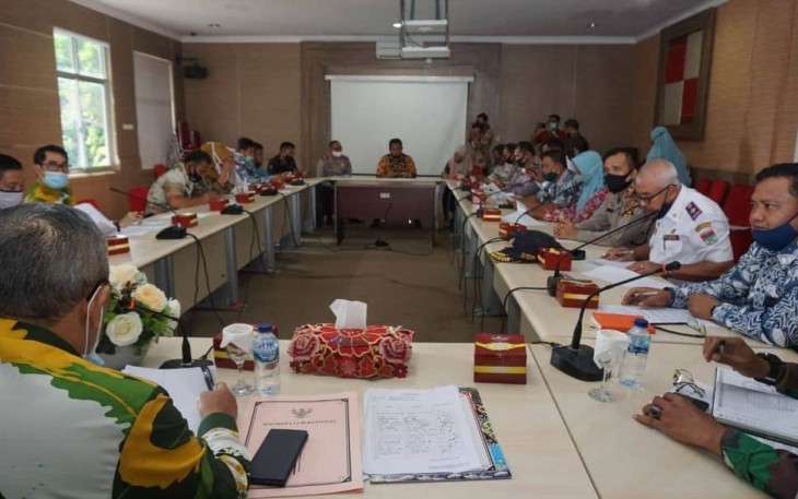 Rapat persiapan terkait pemberlakukan surat edaran (SE) tentang teknis dibolehnya hajatan di Kota Lubuklinggau