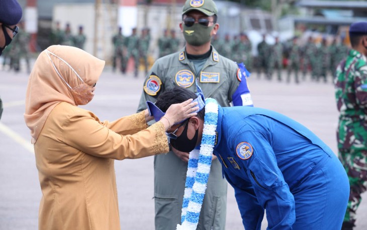 Rahma Bangga Rajawali Flight Unjuk Aksi di Langit Tanjungpinang