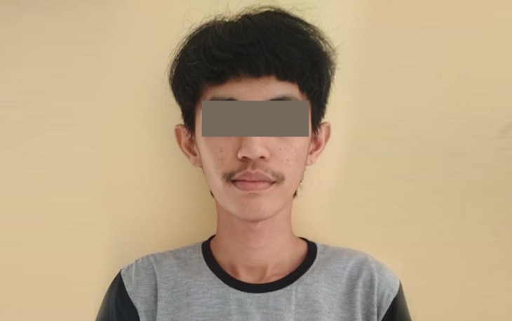 Tersangka saat diamankan
