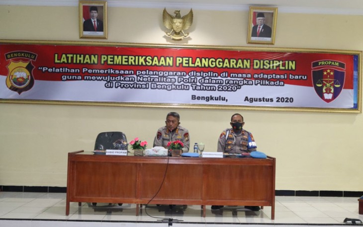 Bid Propam Polda Bengkulu Gelar Pelatihan