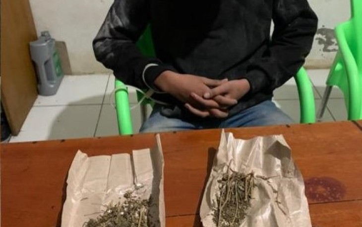 Tersangka dan Barang Bukti saat diamankan