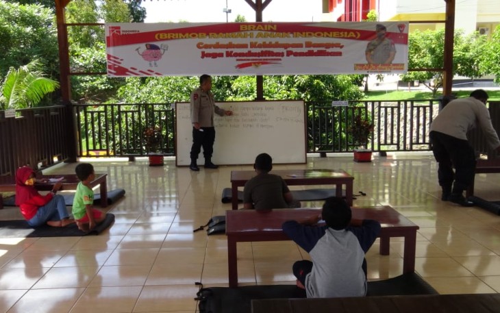 Sat Brimobda Polda Bengkulu Luncurkan “BRAIN” Sediakan WiFi Selama Daring