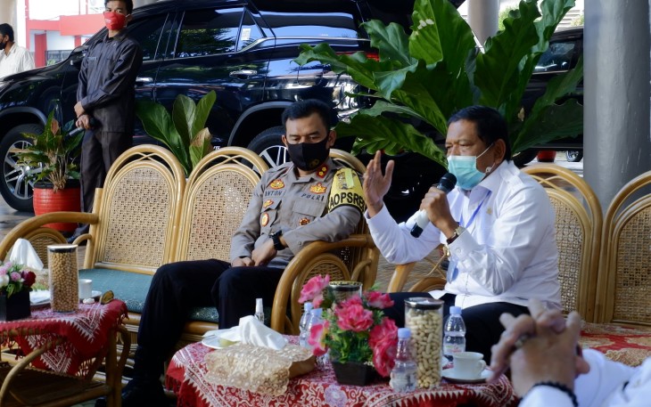 Bupati Bengkulu Utara Ir H Mian Saat Memberikan Penjelasan 