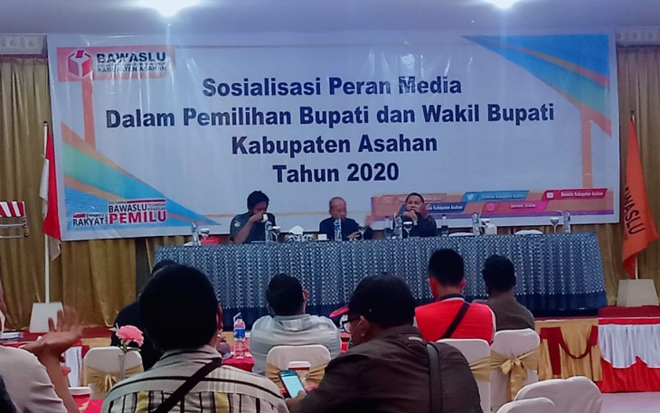 Bawaslu Asahan Gelar Sosialisasi Peran Media Dalam Pilkada Tahun 2020