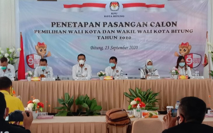 KPU Kota Bitung Gelar Penetapan Paslon Pilkada 2020