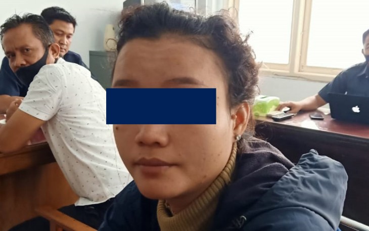 Terduga pelaku saat diamankan