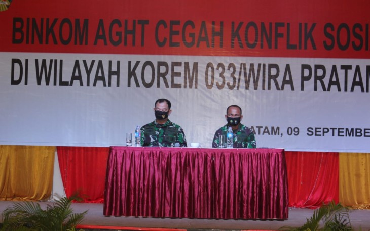 Korem 033/WP Komsos Kepada Komponen Masyarakat Kepri