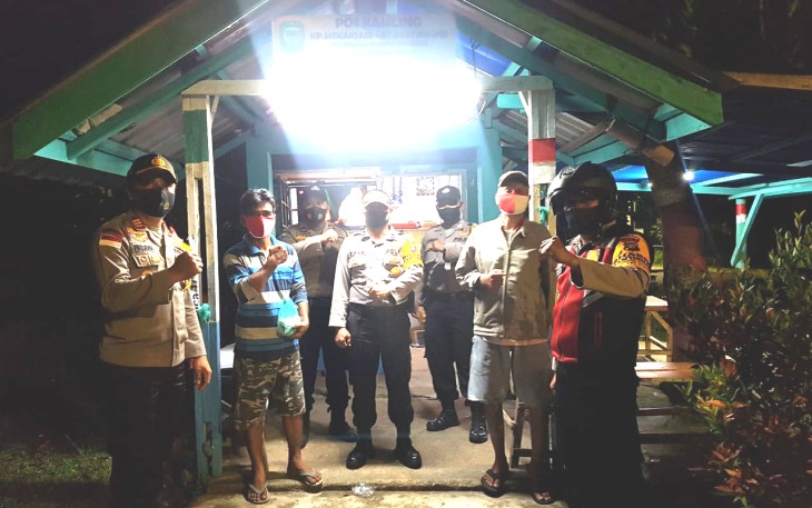 Kapolsek Tanjungpinang Timur Patroli Poskamling Bersama Bhabinkamtibmas