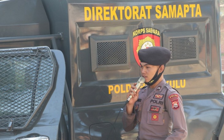 Satgas Aman Nusa II Polda Bengkulu Tingkatkan Patroli dan Imbau Patuhi Protokol Kesehatan ke Masyarakat