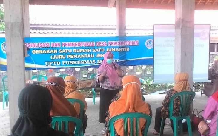 Puskesmas Ngunut Sosialisasikan Pengoptimalan Program Satu Jumantik Satu Rumah